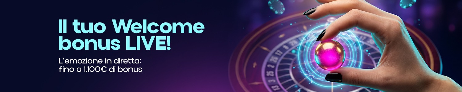 WELCOME BONUS LIVE CASINO