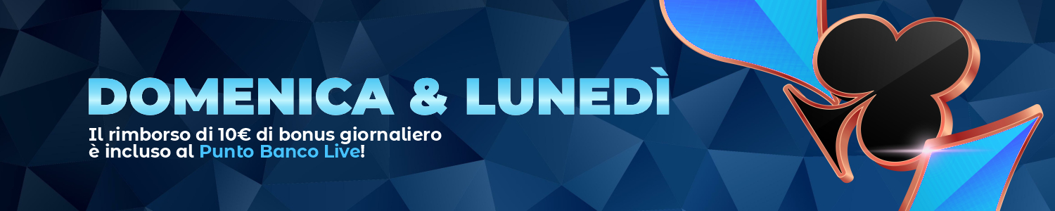 Il rimborso è incluso al Punto Banco Live